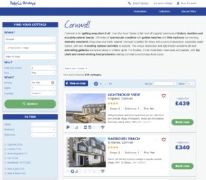 helpful holidays Devon and Cornwall