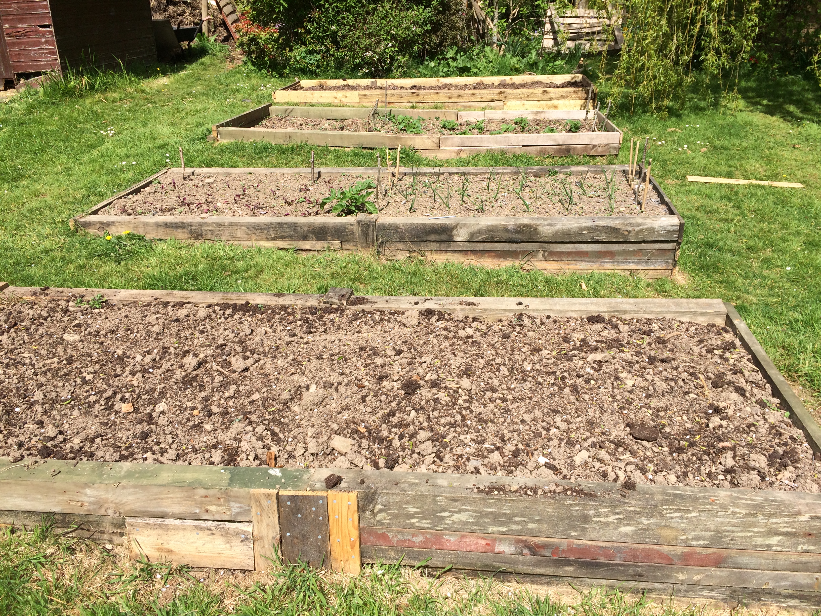 Raised planting beds